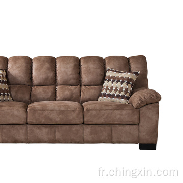 Sofa de tissu sectionnel en gros Ensembles de sofa de salon à trois places